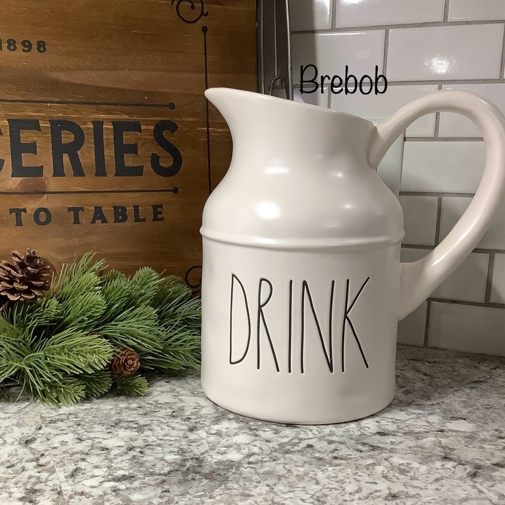 Brand New Rae Dunn Farmhouse DRINK Pitcher